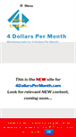 Mobile Screenshot of 4dollarspermonth.com