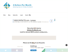 Tablet Screenshot of 4dollarspermonth.com